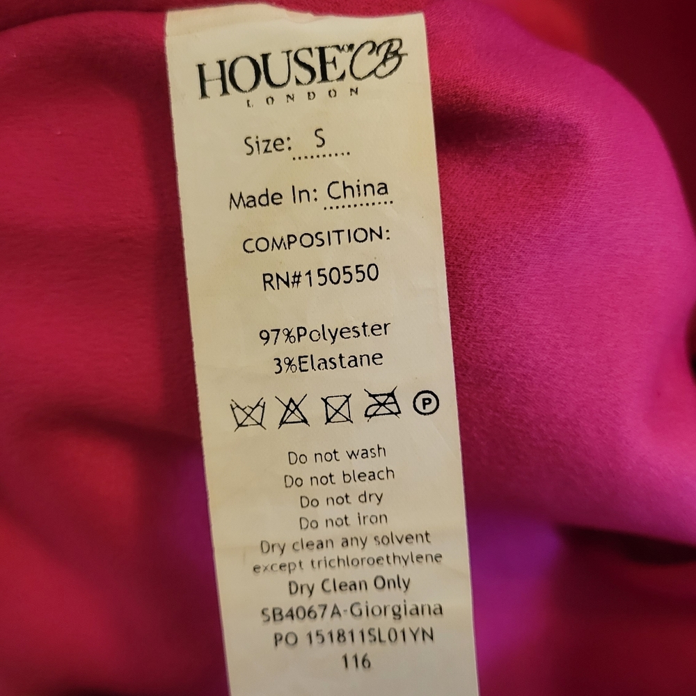 House of CB Giorgiana Satin Draped Pink Mini Dress - Picture 10 of 11